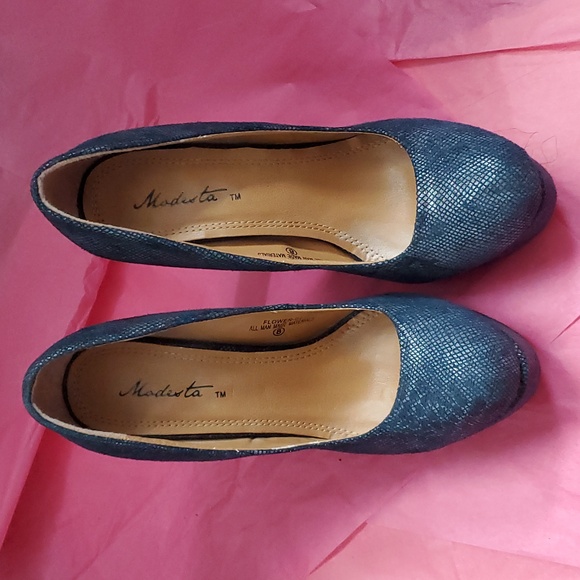 Blue platform shoes - Picture 2 of 6